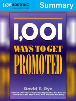 cover image of 1,001 Ways to Get Promoted (Summary)